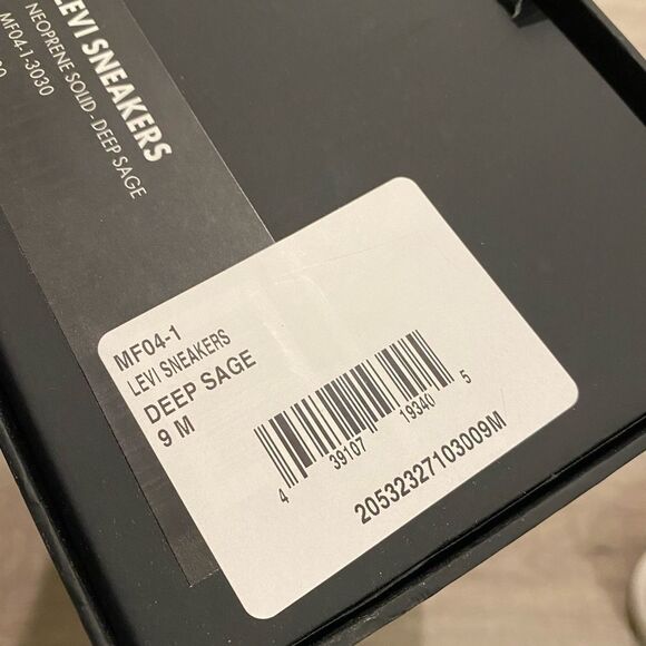 Onia levi sneakers shoes neoprene solid deep sage dark green Mens 9 M - Picture 10 of 11